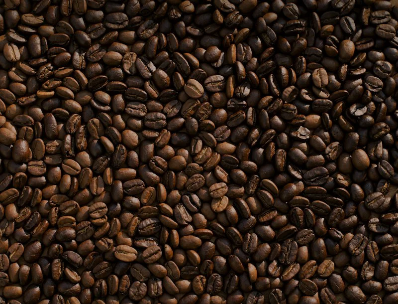 Boabe de cafea proaspăt prăjite